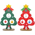 thumbnail image 3 of 2 pcs Christmas Tree Desktop Ornament ArtificialesChristmas Tree Ornament Mini Desk Christmas Tree Christmas Wooden, 3 of 5