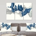 thumbnail image 2 of Designart - Gouache Saphir sur Gris - Art Moderne sur Toile, 2 of 2