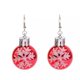 thumbnail image 2 of RV Pendientes de plata de Navidad - Pendientes de plata con bolas navideñas rojas brillantes y copos de nieve blancos brillar  Electrónica, 2 of 5