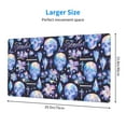 thumbnail image 2 of Pofeuu crystal cool Skull flower Print Mouse Pad,Rubber, Multipurpose Comfortable Waterproof Mousepad Desk Mat for Gamer Office Home, 2 of 8