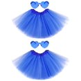 thumbnail image 1 of Falda tipo tutú NSODREEM para adultos, mujeres y niñas, tul elástico, azul, x2, 1 of 6
