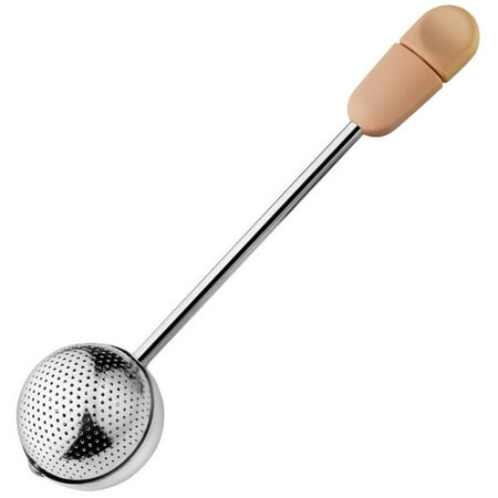 

1 Pc Stainless Steel Rotation Tea Infuser Portable Sphere Mesh Tea Strainer Mesh Tea Filter with Handle (Pink)
