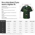 thumbnail image 5 of Kll Men'S Hawaiian Shirt Short Sleeve Button Down Beach Shirts-Lush Foliage Green Plant, 5 of 7