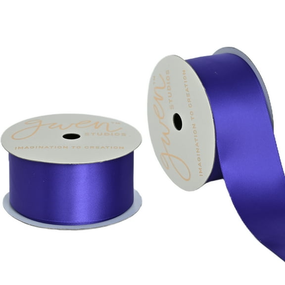 Gwen Studios,1 1/2"PurpleSatin Ribbon,7 yards