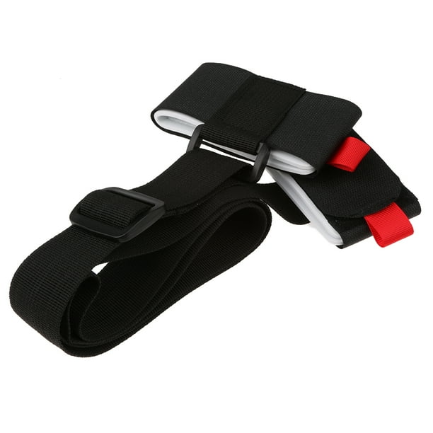 Correas de Hebilla de Pestañas de Hombro Porta-correas de Esquí Rojo Negro Sunnimix
