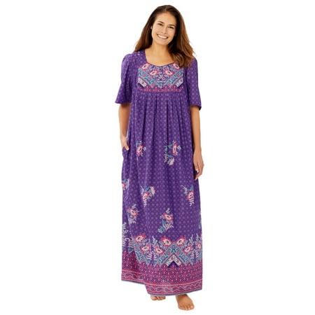 

Only Necessities Women s Plus Size Bib Front Dress or Nightgown Dress Or Nightgown