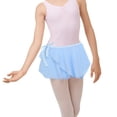 thumbnail image 1 of GiLiling Girls Ballet Skirts, Chiffon Wrap Mini Skirt with Ribbon Tie, Adjustable Dance Skirt for Ballet Class Performance Gymnastics (Light Blue, 6-7 Years), 1 of 6