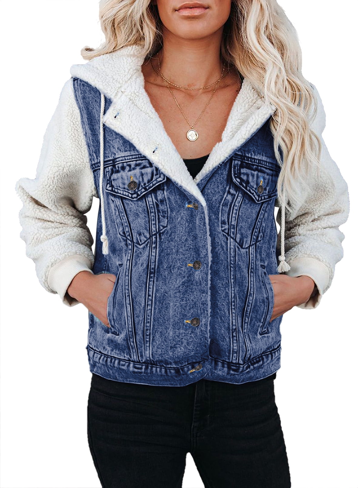 casual faux pocket ripped