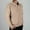 Khaki, variant on SSAAVKUY Men's Sweater V Neck Pullover Sweater Long Sleeve Cable Knit Textured Sweater Loose Fit Knitted Lapel Collar Tops Black 10