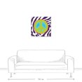thumbnail image 3 of Creative Products Peace Sign Zebra Print 24x24 Canvas Wall Art, 3 of 5
