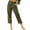 Army Green, variant on Levmjia Women's Jeans Plus Size Pants Summer Women Casual Solid Color Pockets Buttons Elastic Waist Comfortable Straight Pants Beige