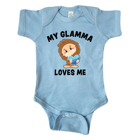 

Inktastic Cute Bigfoot My Glamma Loves Me Gift Baby Boy Bodysuit