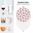thumbnail image 6 of Fuzoiu Watermelon Print Leather Coasters Set,Drink Coasters Set of 4,for Tabletop Protection, Durable PVC Coasters,Home Décor and Housewarming Gift-Octagon, 6 of 6