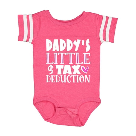 

Inktastic Daddy s Little Tax Deduction Pink Hearts Gift Baby Boy or Baby Girl Bodysuit