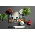 thumbnail image 3 of Dachshund Spooky Halloween Glass Cutting Board Large 12 in x 15 in, 3 of 5