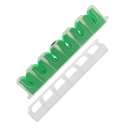 Fishing Rod Holders for Garage 6-Pole Organizer Bracket Store Fishing Vertical 6-Rod Rack Fishing Rod Holders for Garage Door for Fishing Green