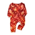 thumbnail image 4 of Halloween Family Pajamas Set Long Sleeve Crew Neck, Soft Matching Halloween Pajamas with Flame Ghost Witch Hat Print, Hot Family Halloween Pajama Set Sleepwear, 4 of 4