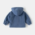 thumbnail image 4 of Kiijoy Toddler Boys Fleece Hooded Jacket Zip Up Soft Hoodie Kids Outerwear Coat, Sizes 2-3, 4 of 8