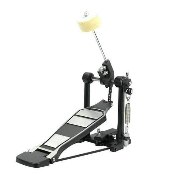 Drum Kit Pedals Heavy Duty Single Bass Drum Pedal for Drum Beginner,1 x Single Bass Drum Pedal 1 x Drum key,Black