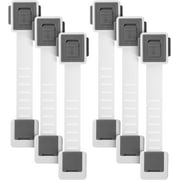 Bates- Child Safety Strap Locks, 6 Pack, Baby Cabinet Locks with Adjustable Strap Length, Toilet Locks Baby Proof