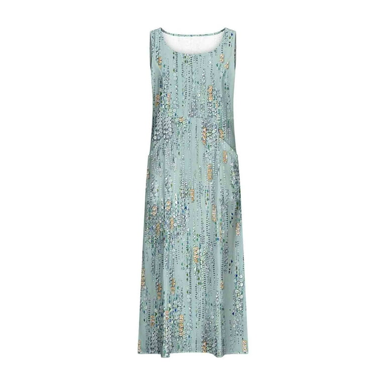 Women's Sleeveless Bodycon Mini Dress - Flowy Tank, Crew Neck, Slim Fit Summer Sundress 2025 (Beige, Large)