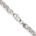 thumbnail image 3 of 925 Sterling Silver Spiga Wheat Chain Styles Necklace 6 mm Round 24 inch, 3 of 4