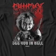 thumbnail image 3 of Chucky See You In Hell Horror Men's Graphic T-Shirt (Black, S-2XL), 3 of 4