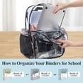 thumbnail image 3 of Mochila transparente PACKISM 17 de PVC resistente, negro transparente, 3 of 9