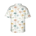 thumbnail image 3 of Daiia Dandelion Hawaiian Shirt for Men Gentle Cotton Regular Short Sleeve Casual-Medium, 3 of 9