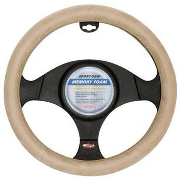 Memory Foam Steering Wheel Cover Natural