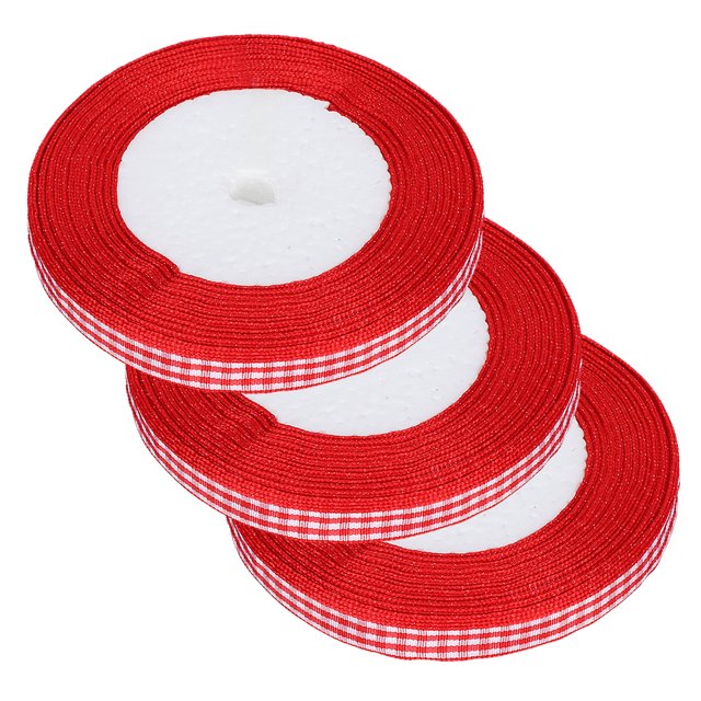 Cinta a cuadros ANGGREK 25 Yardas 1cm para Decoración de Bodas y Fiestas de Cumpleaños