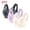 E, variant on Women's 3 Pack Sports Bras Sheer Full Coverage Side Smoothing Wireless Bras Lightly Lined Breathable Everyday Bras L-6XL