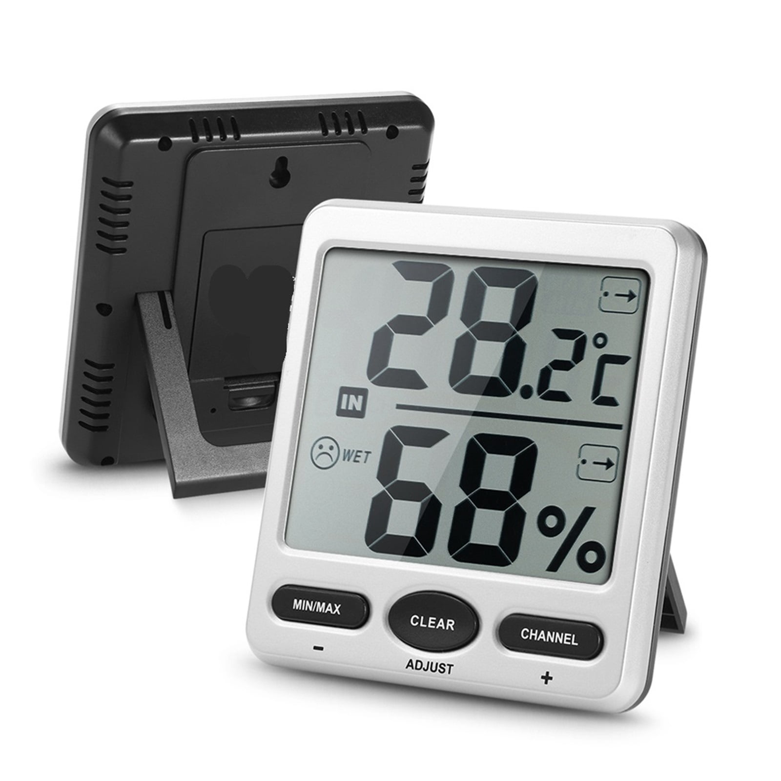 Wireless Temperature Humidity Meter LCD Display Thermometer Multi Function Hygrothermograph ,Fast Response