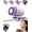 Purple, variant on Car Clip on Air Conditioner Fan with LED Display, 360° Rotation Adjustable Cooling Fan, 199 Speeds USB Rechargeable, Ideal for Car Visor Driving Camping Travel Outdoor