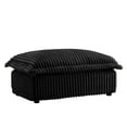 thumbnail image 2 of Gewnee Corduroy Fabric Black Singel Ottoman For Deep Seat Sofa Couch for Living Room, Reading Room, 2 of 20