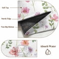 thumbnail image 6 of 3'x5' Area Rugs, Pink Spring Floral Indoor Outdoor Area Rug for Living Room Bedroom, Flowers Elegant Pastoral Leaves Washable Bathroom Rugs Kitchen Floor Carpet Mats Home Decor Aesthetic, 6 of 8