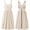 Beige, variant on Fiykzur Cotton Linen Apron Cross Back Work Apron for Women with Pockets Pinafore Dress X Cross Halter Apron for Chef Gardening