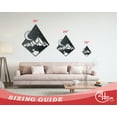 thumbnail image 3 of Metal Diamond Mountain Sky Wall Art | Indoor Outdoor 24, 3 of 5