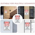 thumbnail image 3 of Minkissy Public No Smoking Sign Warning Sign White Iron Rectangular 1Pack, 3 of 5