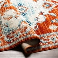 thumbnail image 4 of Tevazu Dark Orange 6'7" x 9' Traditional Rectangle Area Rug, 4 of 6