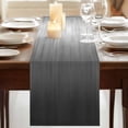 thumbnail image 3 of Table Runners 90 Inches Long Dress Scarves, Grey Ombre Farmhouse Coffee/Dining/Kitchen Table Runner for Living Room, Contemporary Gradient Abstract Art 13x90 Inch, 3 of 9