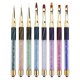 thumbnail image 2 of Professional Acrylic Nail Brush Builder Uv Gel Nail Brush Set French Tip Nail Art Application Design Brushes Detail Lines, 2 of 4