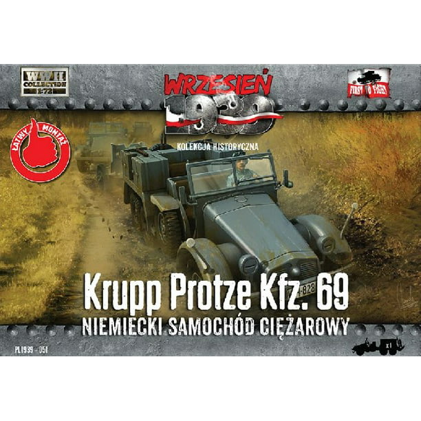 1/72 WWII Krupp Protze Kfz 69 Camion de l'Armée