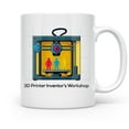 thumbnail image 2 of 3D Printer Workshop, 11oz mug for designers and STEM students and decor for creative studios,White,11oz, 2 of 6