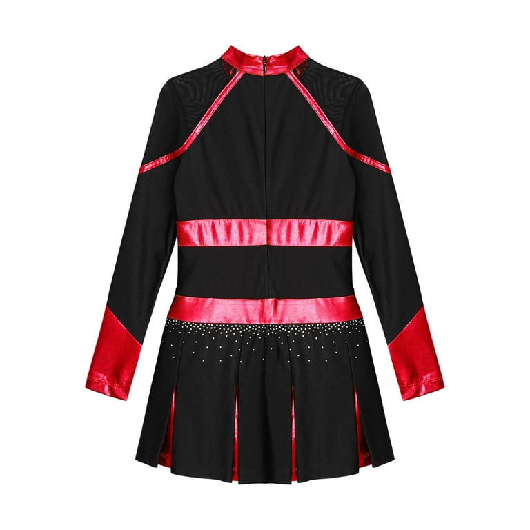 YEAHDOR Girls Children Cheerleading Outfit Schoolgirl Cheer Team
