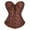 Coffee, variant on Women's Plus Size Gothic Body Sculpting Corset Vest For Court Wedding Dress
