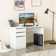 thumbnail image 2 of HOMCOM Modern Computer Desk Writing Workstation w/ Storage Drawer, 2 of 10