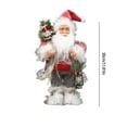 thumbnail image 3 of zhmrfg 12 Inch Santa Claus Figurine with Gift Bag, Standing Christmas Decoration for Home, Office Mantel, Realistic Holiday Decor with Detailed Craftsmanship, Perfect Holiday Gift for Family Friends, 3 of 6