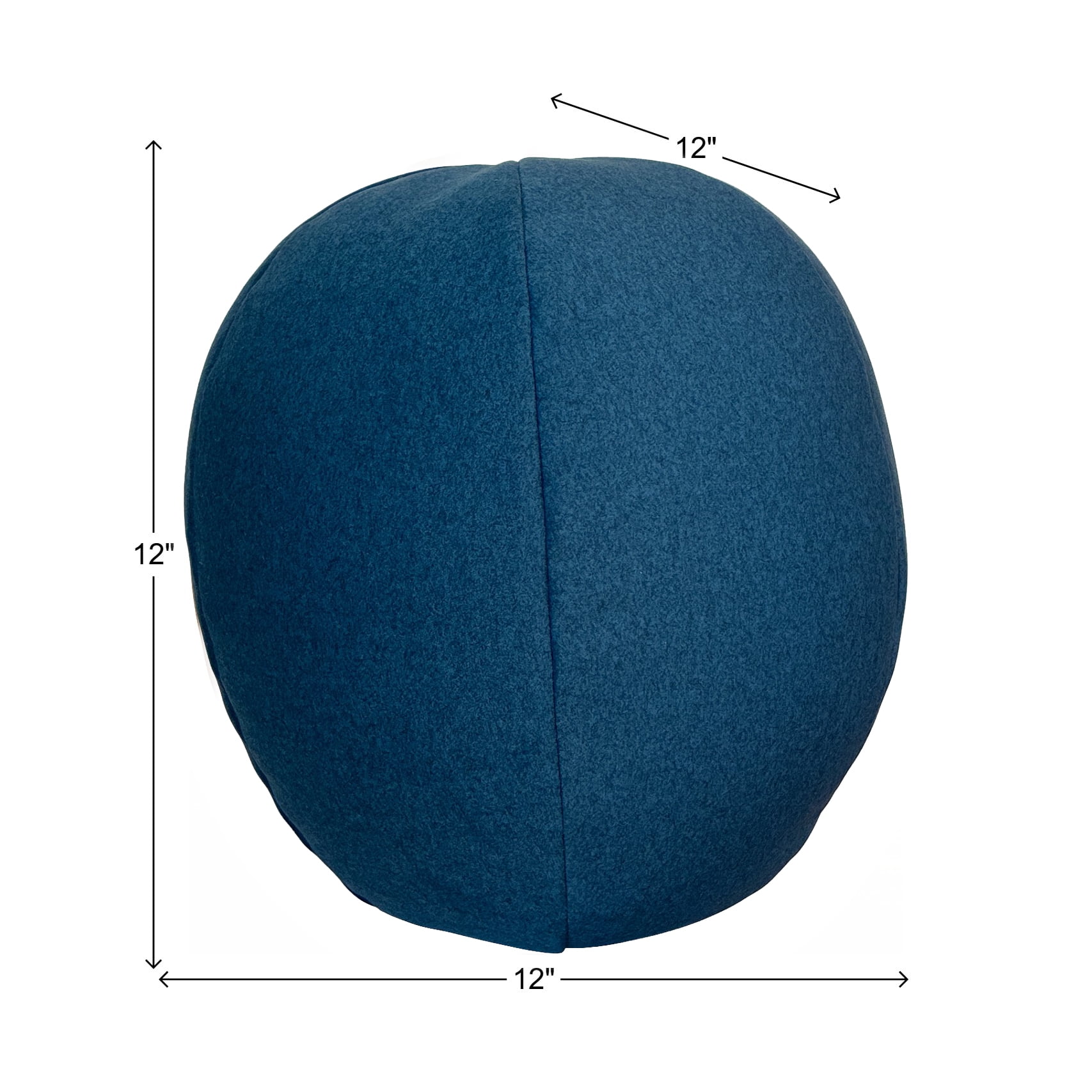 Qiviut Blue Round Pillow
