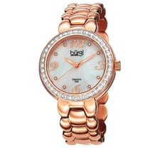 Women's Swiss Quartz Diamond Stainless Steel Rose-Tone Bracelet Watch